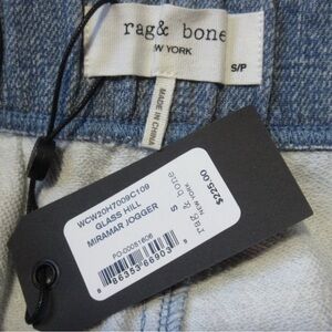 Rag & Bone Classic Blue Denim Jeans with Worn Texture